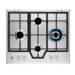 Electrolux KGS64562SX Piano cottura a gas Incasso | Classe A | 4 zone, Accensione automatica, Controllo touch