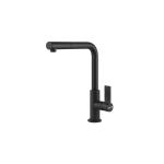 Foster Omegaplus Matt Black Docc. - 8498626 Miscelatore Lavello | monocomando, Canna girevole e bocca estraibile, Canna girevole, Base d'appoggio 50 mm