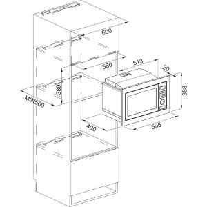 Forno Microonde Franke Microwave FMW 250 CR2 G BK