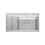 Foster Stripe 1V50 Dx+Sc Sft - 4500051 Lavello Incasso | Acciaio inox AISI 304 satinato, Dimensioni 1173 x 513