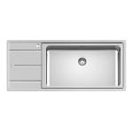 Foster Evo 1Vdx71+Sc B8 116 - 3216051 Lavello Incasso | Acciaio inox AISI 304 satinato, Dimensioni 1160 x 500