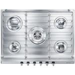 Smeg SE70SX-5 Piano cottura | Da incasso | Acciaio inox, Da incasso, Gas