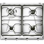 Smeg SRV564M3 Piano cottura | Da incasso | Acciaio inox, Da incasso, Gas