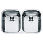 Franke AMX 120 3 1/2" WWK ND Satin bowls - 122.0021.446 Lavello Sottotop