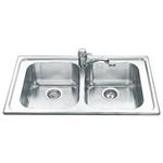Smeg SP862 Lavello | Incasso | Vasca singola, Acciaio inox, Troppo pieno integrato