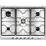 Smeg SRV576M-5 Piano cottura | Da incasso | Acciaio inox, Da incasso, Gas