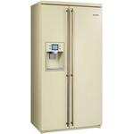 Smeg SBS800PO9 Frigocongelatore | Libera installazione | Libera installazione, Porta americana, Crema