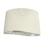 Falmec Mare E-Ion Isola/Island 66 Cono Vetro Bianco (109) 220-240V 50-60Hz T45 C/Filtro Cappa Isola | Classe A+ | Tecnologia E-Ion, vetro bianco, filtrazione attiva, LED