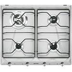 Smeg SRV564AL Piano cottura | Da incasso | Alluminio, Da incasso, Gas