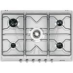 Smeg SRV576AL Piano cottura | Da incasso | Alluminio, Da incasso, Gas