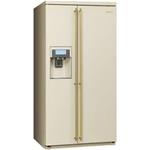 Smeg SBS8003P Frigocongelatore | Libera installazione | Classe energetica A+ | Libera installazione, Porta americana, Crema