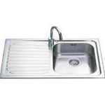 Smeg SP791S-2 Lavello | Incasso | Vasca singola, Acciaio inox, Troppo pieno integrato
