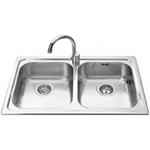 Smeg SP792-2 Lavello | Incasso | Vasca singola, Acciaio inox, Troppo pieno integrato