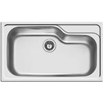 Elleci Inox Sky 360 860X500 1V Sat  - 6ALIK360SAC Lavello Sopratop | 1 vasca + gocciolatoio, Acciaio inox, Piletta 3½"