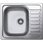 Elleci Inox Sky 125 580X500 1Vg Sx Sat  - 6ALIX125SACSX Lavello Sopratop | Inox, 1 vasca grande SX, 580x500