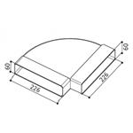 Faber CURVA CRO 90 - 112.0157.300 Accessorio cappa Accessori | Classe - | Curva 90°, compatibilità Faber, accessorio cappa