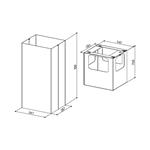 Faber KIT PROLUNGA CAMINO SUP.IS.X  H700  - 112.0157.268 Kit camino Accessori | Classe - | Prolunga camino, compatibile con modelli Faber, acciaio inox