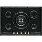 Electrolux PN750RUV Piano cottura a gas Incasso | 75cm, 5/Zone, Nero/Ghisa