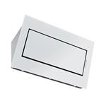 Falmec Quasar Parete/Wall 80 Cono Vetro Bianco (109) 220-240V - 50-60Hz T80 C/Filtro Cappa Parete | Classe A | Aspirazione perimetrale, Touch control, Vetro bianco