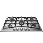 Hotpoint-Ariston PCN 751 T/IX/HA Piano cottura a gas Incasso | Classe - | 5 fuochi gas, accensione elettronica, griglie smaltate