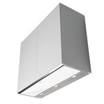 Falmec Move Parete/Wall 90 Cono Vetro Bianco (109) 220-240V - 50-60Hz T80 S/Filtro Cappa Parete | Classe A | Motore esterno, Filtro metallico, Design bianco lucido