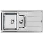 Foster Elettra 1,5V Sx+Sc B8 Inox - 5197062 Lavello Sopratop | Acciaio inox AISI 304 satinato, Dimensioni 860 x 500