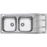 Foster Fm 2V.Sx+Sc. Inox - 1972062 Lavello Sopratop | Acciaio inox AISI 304 satinato, Dimensioni 860 x 500