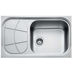Foster Bigbowl 1V Dx+Sc.Tn Bbr - 1561201 Lavello Sopratop | Acciaio inox AISI 304 satinato, Dimensioni 590 x 500