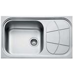 Foster Bigbowl 1V Sx+Sc.Tn Bbr - 1561202 Lavello Sopratop | Acciaio inox AISI 304 satinato, Dimensioni 590 x 500