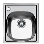 Foster S1000 1Vsx C/F.Msc.Dx 3,5" - 1144062 Lavello Sopratop | Acciaio inox AISI 304 satinato, Dimensioni 440 x 500
