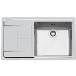 Foster Ke 1V.Dx45+Sc.S/Ft Tpr Inox - 2280051 Lavello Sovrapposto | Acciaio inox AISI 304 satinato, Dimensioni 873 x 513