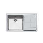 Foster Ke 1V.Sx45+Sc.S/Ft Tpr Inox - 2280052 Lavello Sovrapposto | Acciaio inox AISI 304 satinato, Dimensioni 873 x 513