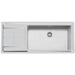 Foster Ke 1V71 Dx+Sc S/Ft Tpr Inox - 2211051 Lavello Sottotop | Acciaio inox AISI 304 satinato, Dimensioni 983 x 513