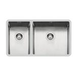 Foster Ke 2V 27+45 Tpr S/Top - 2205850 Lavello Incasso | Acciaio inox AISI 304 satinato, Piletta 3½, 2 vasche, acciaio inox