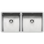Foster Ke 2V 40+45 Tpr S/Top - 2207850 Lavello Sottotop | Acciaio inox AISI 304 satinato, Piletta 3½, doppia vasca, scarico manuale