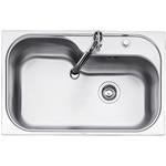 Foster Tornado Rt.1V.Spazz.Inox - 1579660 Lavello Incasso | Acciaio inox AISI 304 satinato, Dimensioni 790 x 500