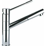 Foster Miscelat0Re Lorenzo Docc.Satinato - 8466100 Miscelatore Lavello | monocomando, Canna girevole e bocca estraibile, Canna girevole, Base d'appoggio 48 mm