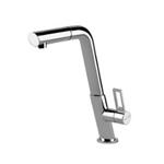 Foster C/Docc.Ke Cromato - 8492000 Miscelatore Lavello | monocomando, Canna girevole e bocca estraibile, Canna girevole, Base d'appoggio 50 mm