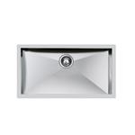 Foster Vasca Quadra Rag.Ft. Inox - 1218050 Lavello Incasso | Acciaio inox AISI 304 satinato, Dimensioni 864 x 464