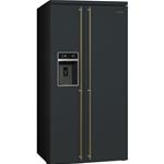 Smeg SBS8004AO Frigocongelatore | Libera installazione | Classe energetica A+ | Libera installazione, Porta americana, Antracite