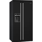 Smeg SBS963N Frigocongelatore | Libera installazione | Classe energetica A+ | Libera installazione, Porta americana, Nero
