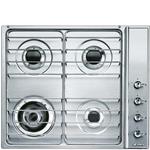 Smeg SR34ASX3 Piano cottura | Da incasso | Argento, Da incasso, Gas