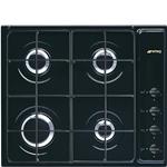 Smeg S64SN Piano cottura a gas | Incasso | 4 fuochi gas, Bruciatori alta efficienza, Griglie ghisa