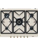 Smeg SRV876AVOGH Piano cottura | Da incasso | Crema, Da incasso, Gas
