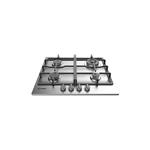 Indesit THP 641 W/IX/I Piano cottura a gas incasso 4 fuochi gas, Accensione elettronica, Griglie smaltate | Classe energetica -