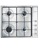Smeg S64S Piano cottura a gas | Incasso | Classe energetica N/A | 4 fuochi a gas, griglie in ghisa, accensione elettronica