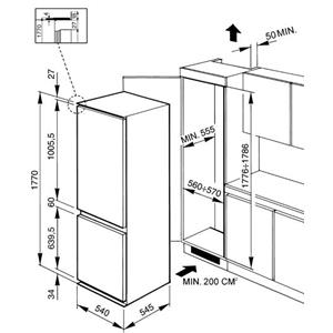 Smeg CR3362P Frigocongelatore | Da incasso | Classe energetica A++ | 273 L