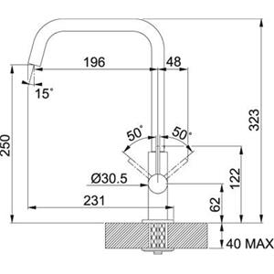 Franke Maris Canna girevole Bianco - 115.0200.088 Rubinetti e miscelatori