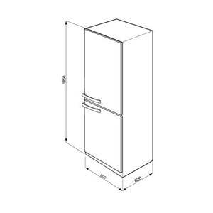 Smeg FC32APX Frigocongelatore | Libera installazione | 214 L, 42 dB, Argento