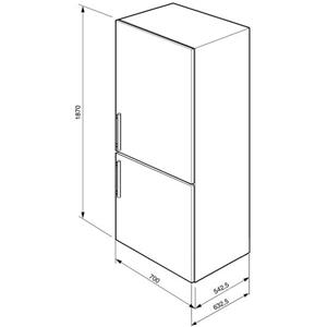 Smeg FC40PHNF Frigocongelatore | Libera installazione | Classe energetica A+ | Bianco